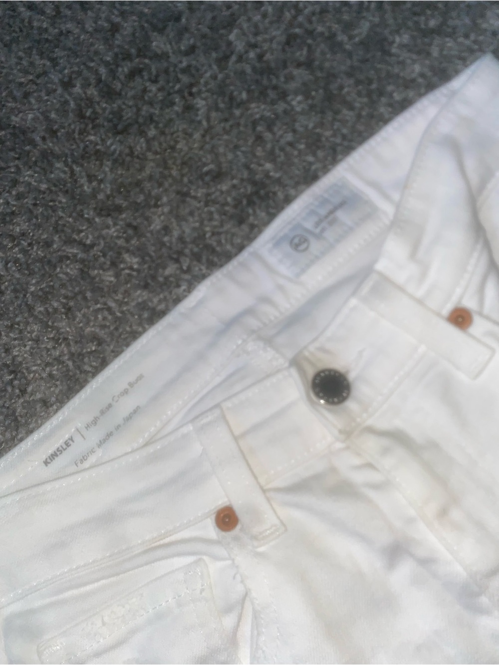 AG Adriano Goldschmied White Cropped Boot Cut Jeans - Picture 6 of 9